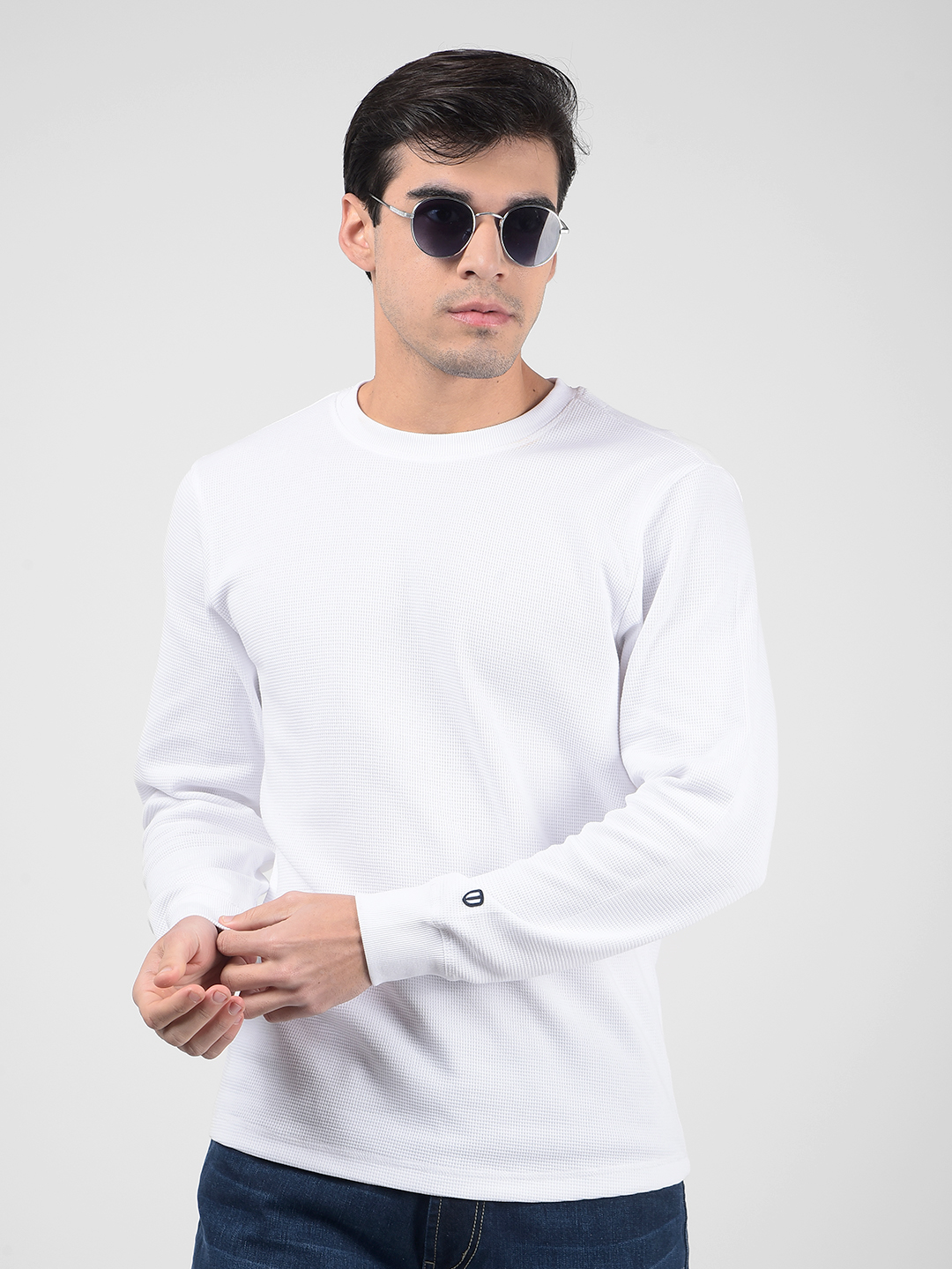Numero Uno Men Solid White T-Shirt